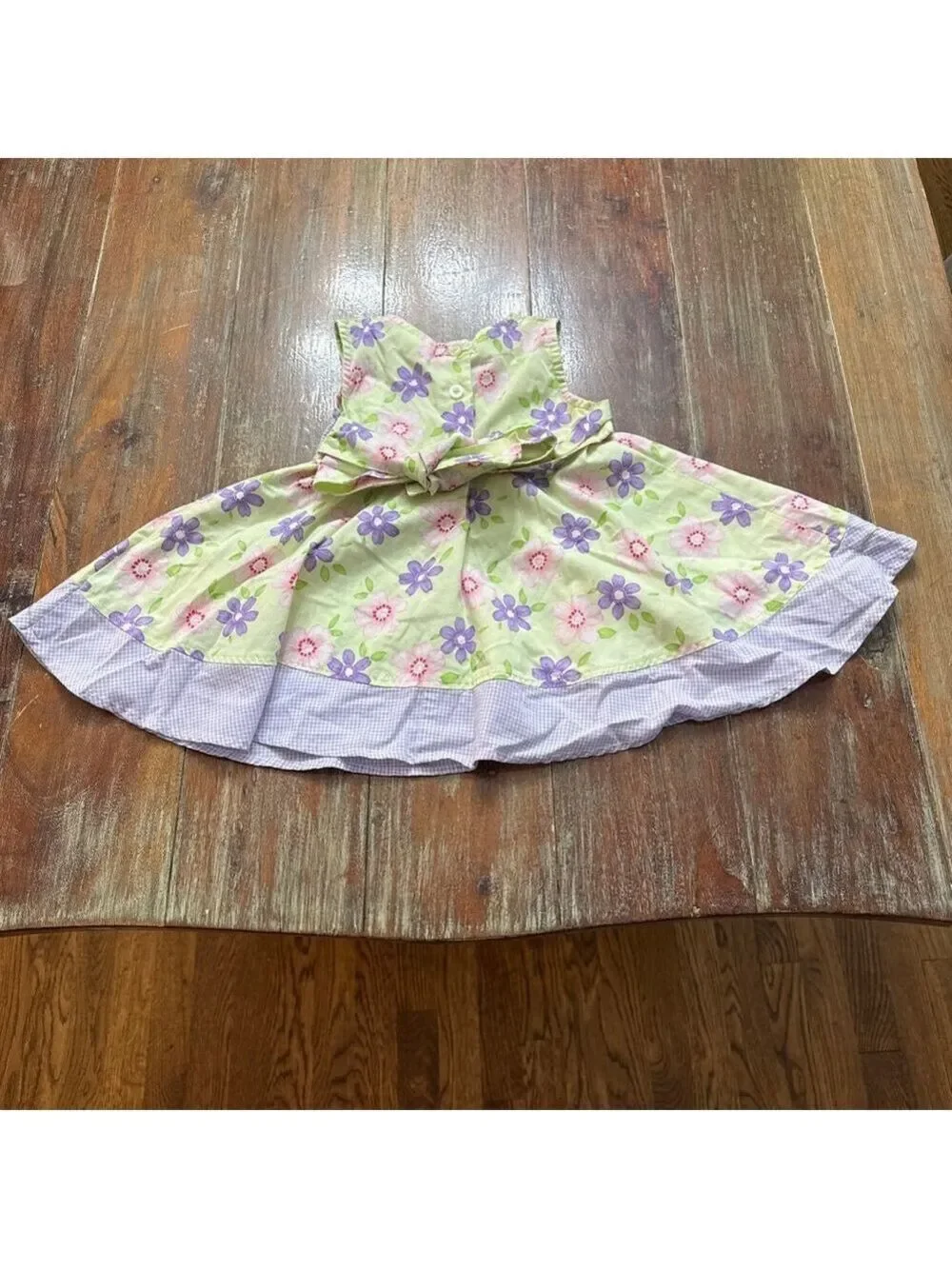 Blueberi Boulevard Infant Girls 12M Floral Gingham Dress